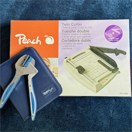 Peach Twin Roller/Lever Cutter and QuicKutz Kit