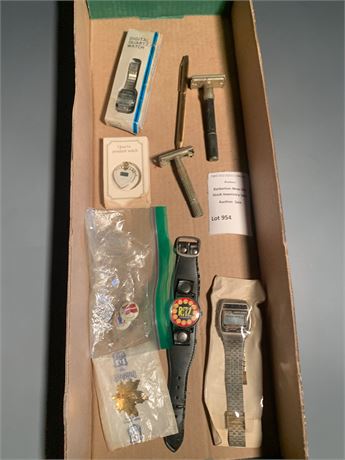 Jack Daniel's Digital Quartz Watch, Ritz Crackers Promotional Wristwatch