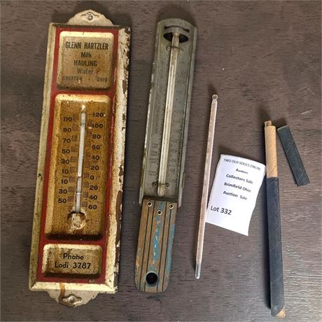 Glenn Hartzler Metal Thermometer & Metal Candy/Sugar Thermometer & More