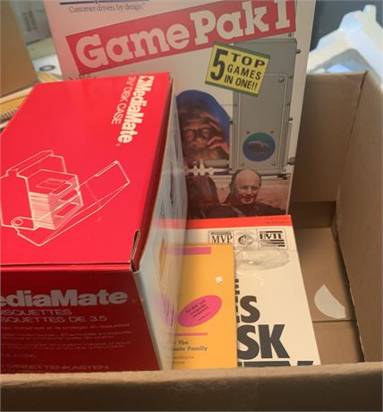 CompuAdd Game Pak I, MediaMate Disc Case, Prodigy Startup Kit & More