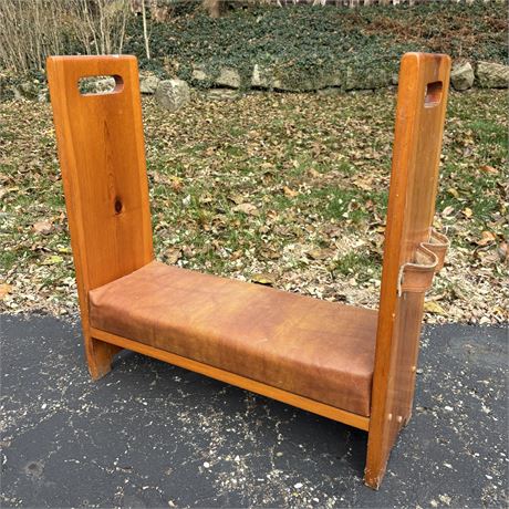 Padded Wooden Garden Kneeler Seat