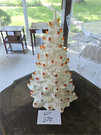 Vintage White Ceramic Christmas Tree
