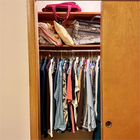 Closet Contents Cleanout - Clothing, Bags and More