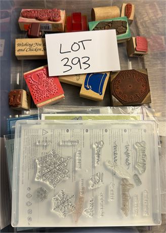 Craft Lot- Stamps/Embossing Supplies