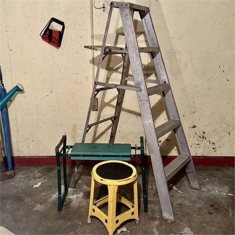 Aluminum Ladder and Stools