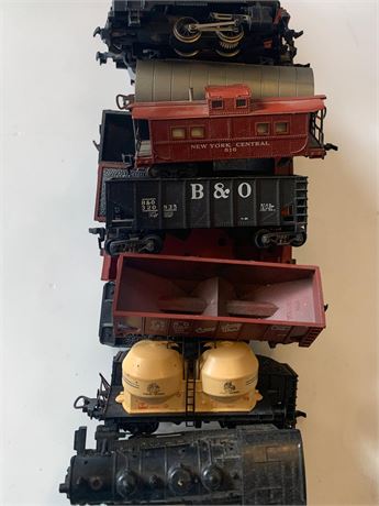 New York Central Caboose, B&Q Gondola, CB&Q Hopper, Yellow Tanker & More