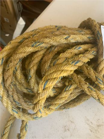 5/8 Inch X 75 Feet Thick Yellow Multipurpose Rope