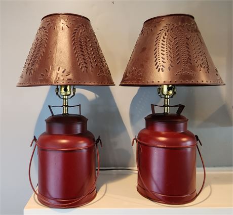 Matching Milkcan Lamps