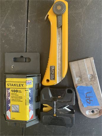 Razor Blade Cutter lot and Razor Blades Lot