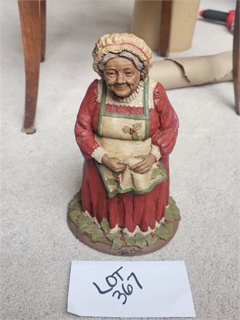 Tom Clark Creations 1983 "Belle Kringle" Gnome Figurine – Artist Signed in Ink