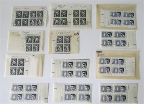 Lincoln 4 Cent Stamps, Kennedy 5 Cent Stamps