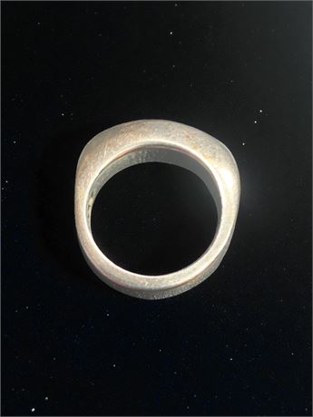 Vintage 925 Mexico Sterling Silver Domed Signet Ring