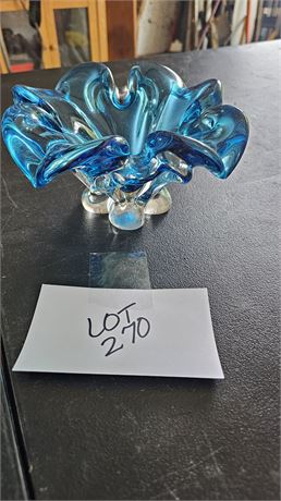 Murano Glass Ocean Blue Ashtray