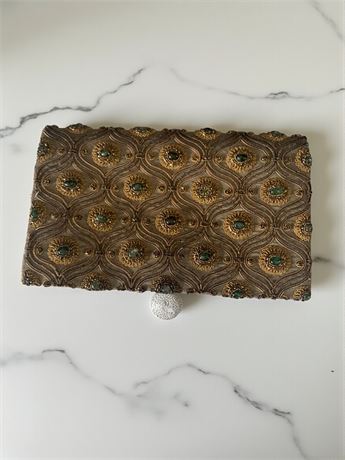 Jeweled Organizer Evening Clutch Bag & Wallet Handmade in India