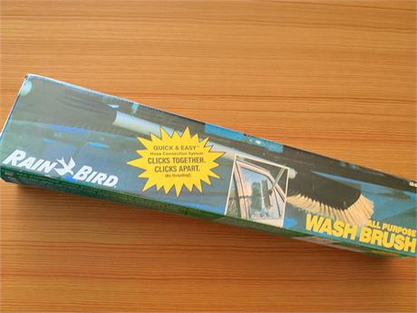 Rain Bird All-Purpose Wash Brush W/Quick & Easy Hose Connection System