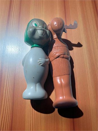 Soaky Bath Time Collectible Bottles - Rocky & Bullwinkle Characters