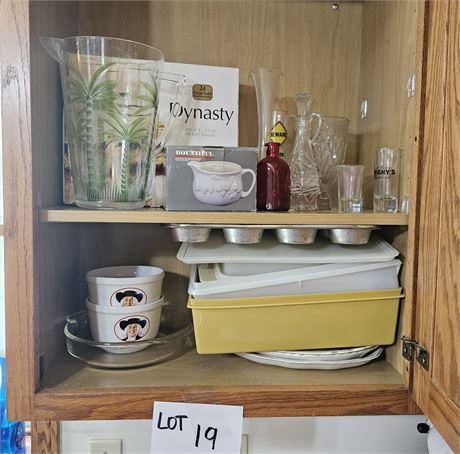 Cupboard Cleanout- Baking, Storage, Bowls & More