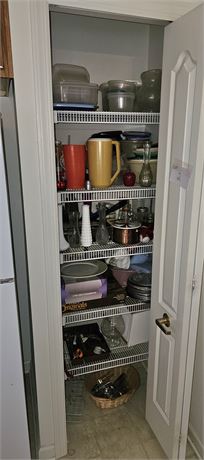 Kitchen Closet Cleanout-Tupperware, Grill, Breadbox & Much More