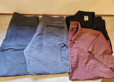 Ridgecut and Dickies Men's Pants & Shirts Size 42 & 2XL