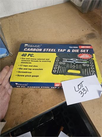 Carbon Steel Tap & Die Set NIB