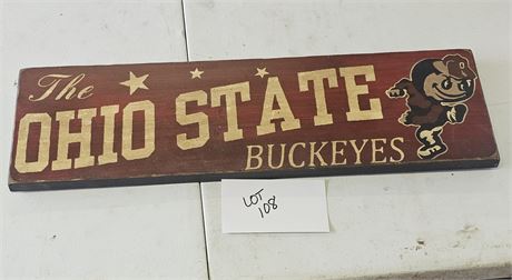 Ohio State Wood Sign