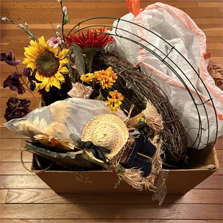 Box of Fall & Spring Decor