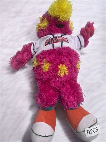 Cleveland Indians "Slider" MLB Team Mascot Purple Plush Doll in Baseball Jersey