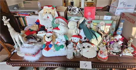 Large Christmas Decor Lot- Ornaments, Decor, & Much More
