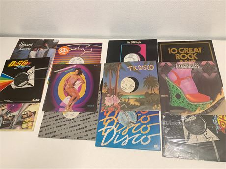 Disco & Rock Album Lot of 12