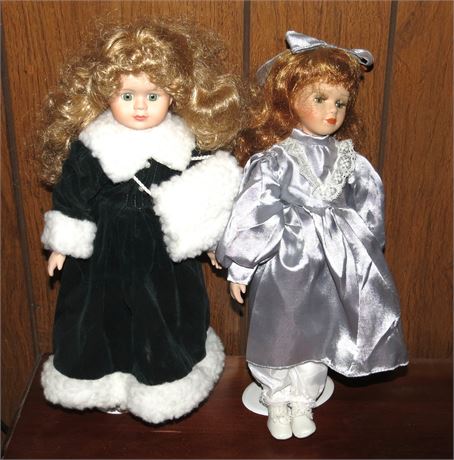 2 Porcelain Dolls