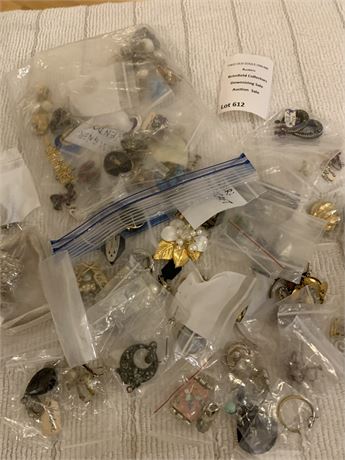 Misc Antique & Vintage Single Earrings (Clip On Pierced, Screw Back)