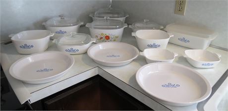 Assorted Corning Ware Casserole Dishes