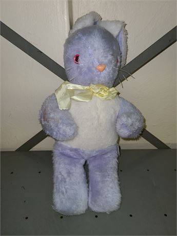Vintage Purple BJ Toy Co. Plush Easter Bunny