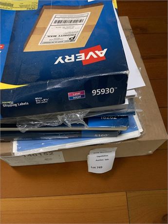Box of Shipping Labels