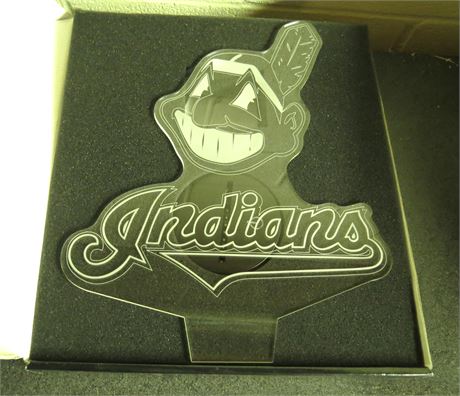 Chief Wahoo Indians 3D Illusion Light