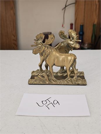 Vintage Loyal Order of Moose - Brass Napkin Holder