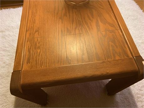 Vintage Solid Oak Coffee Table (Matches Lot 43) 28 x 22 x 20
