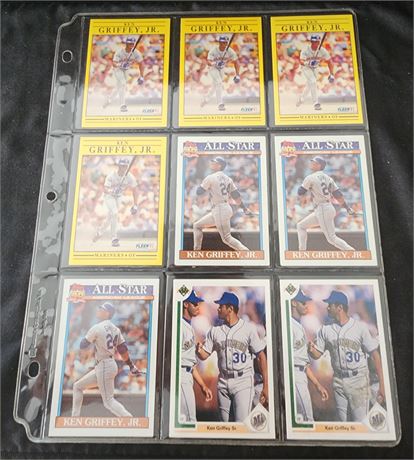 Ken Griffey Jr. Sleeve of Cards