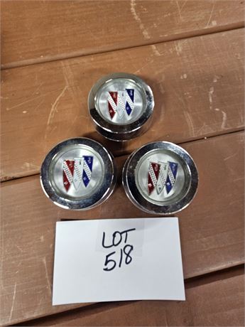 Vintage Buick Center Caps for Hubs