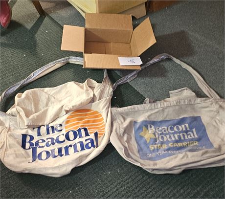 Vintage Canvas Paperboy Bags Beacon Journal