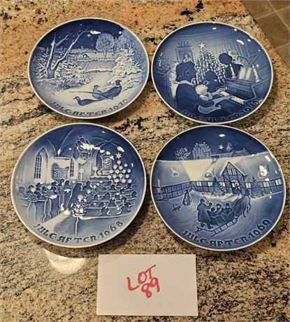 Bing & Grondahl Copenhagen Christmas Plates 1968-1971