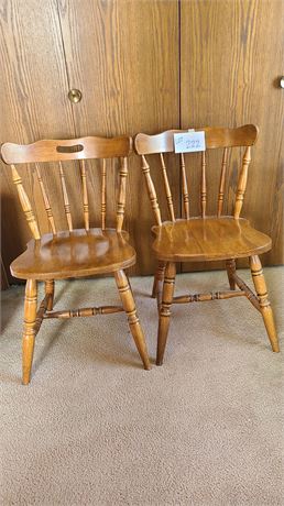 (2) Wood Side Chairs