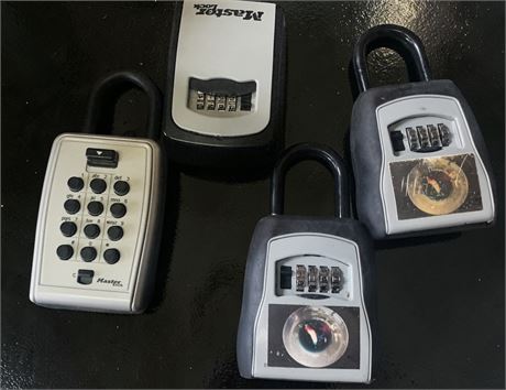 Master Lock Portable Lock Box Lot