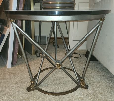 Glass Top End Table