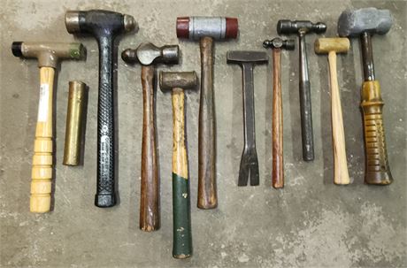 Assortment of Hammers, Etc