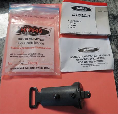 Bipod Adapter For Harris Bipods