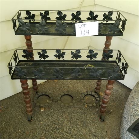 MCM Black Metal Plant Stand
