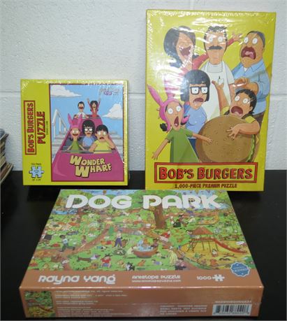 3 Puzzles: Bob's Burgers, Dog Park