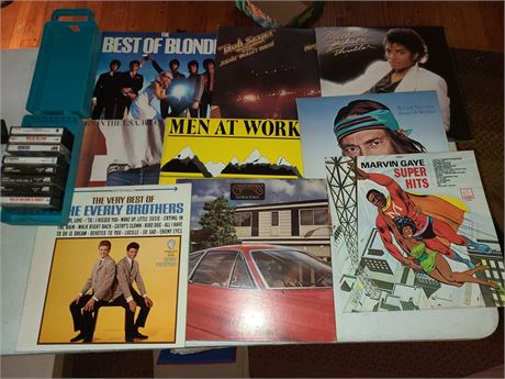 Mixed Album Lot-Blondie/Seger/Willie Nelson & More