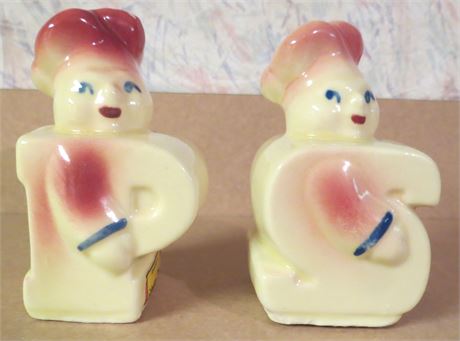 Vintage Shawnee Pottery "Chubby Chef" Salt & Pepper Shakers